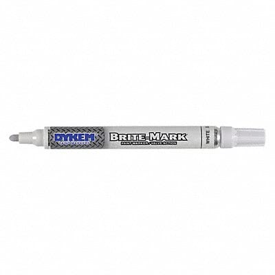 Dykem #84003 White Med Brite-mark Med Tip Marker