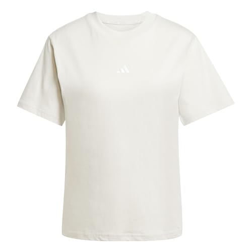 adidas Damen Essentials Small Logo Cotton Shirt, Wonder Alumina/White, XXS – Ansicht 1