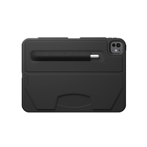 Zugu Case for iPad Pro 11 (M4) 2024, Slim Protective Cover with Apple Pencil Holder, Auto Wake/Sleep, Multiple Viewing Angles, iPad Pro 11 Inch Cover, Phone Protector, Black