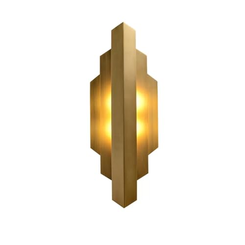 BNUTFRDD Lámparas de Exterior Lámpara de Pared Lujo, Fondo TV for Sala Estar, lámpara Noche for Dormitorio, Apliques Decorativos for Interiores con Cobre Aplique de Pared