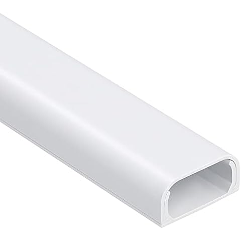 Cable Hider Raceway Kit for TV on Wall, Paintable and Simple Installation Cover