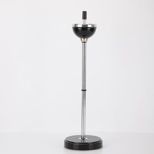 Cenicero de pie para uso en interiores y exteriores, diseño inteligente de autolimpieza con tapa con bisagras, cenicero de pie para cigarros
