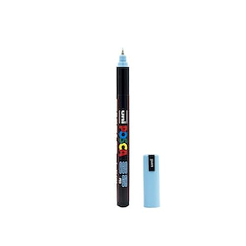 Image of POSCA PC-1MR Marker | 0.7mm Extra Fine Tip (Glacier Blue Ink)