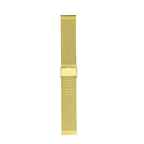 Overhil1s Correa de Reloj de Tejido de Banda de Reloj Universal para Reloj Inteligente 18mm 20mm 22mm 24mm Reloj de Reloj (Band Color : Gold, Band Width : 20mm) Cover