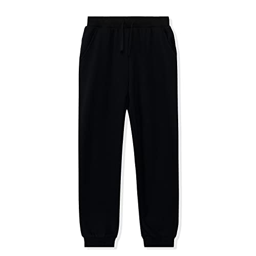 Image of Kid Nation Kids Unisex Soft Brushed Fleece Casual Pull On Jogger Sweatpants with Pockets for Boys or Girls