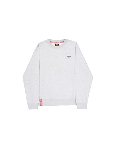 Sweat Alpha Industries Basic en molleton gris pastel taille XL pour homme