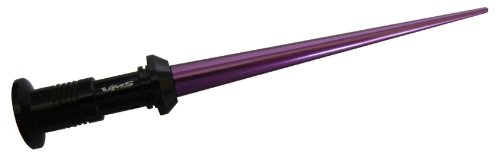Vms Racing 4" Inch Purple Light Saber Blade Laser Sword Cnc Machined Billet Aluminum Short Antenna Compatible With Toyota Yaris #TOP4