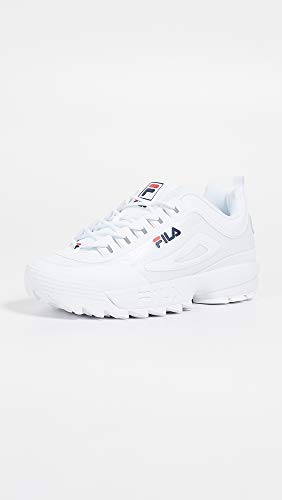 Fila Men's Disruptor II No-Sew Sneakers White/Navy/Red 102