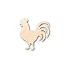 Unfinished Wood Rooster Chicken Shape Farm Animal Craft up to 46" DIY 8" / 1/8" #1