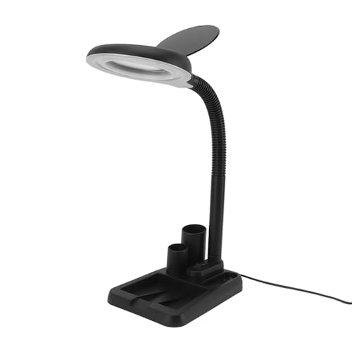 VYA DE ADMIGACIÓN DE LED con LA Luz para Leer, Reparar, Soldar - Diseño Duradero para Trabajo Eficiente - 1 X Vidrio DE Agrandamiento LED con Luz