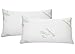 All American Collection Soft Home Bedroom Premium Hotel Quality 2pc Pillow Shredded Memory Foam for Sleeping (Queen, White)