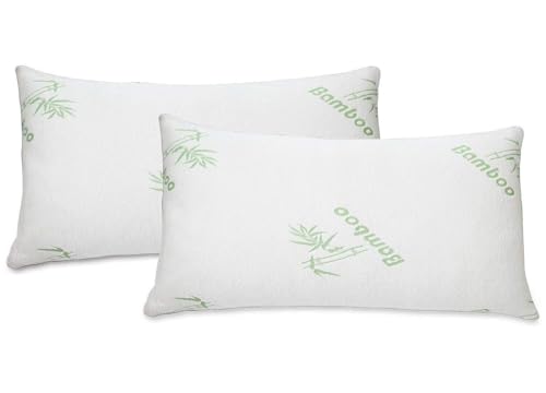 Set 2 Almohadas Espuma Viscoelástica Queen Blanca miniatura 2