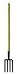 Nupla SF4L-E Spading/Hay Fork with Steel Gauge 4-Tine Blade and Ergo Grip, 48" Ergo Handle