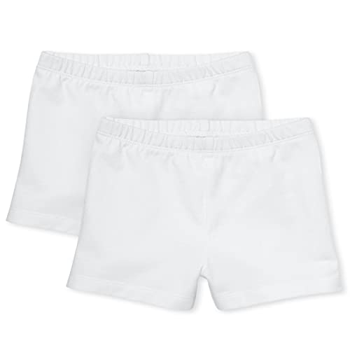 The Children s Place Baby Girls and Toddler Girls Cartwheel Shorts, White, 18-24 MONTHS