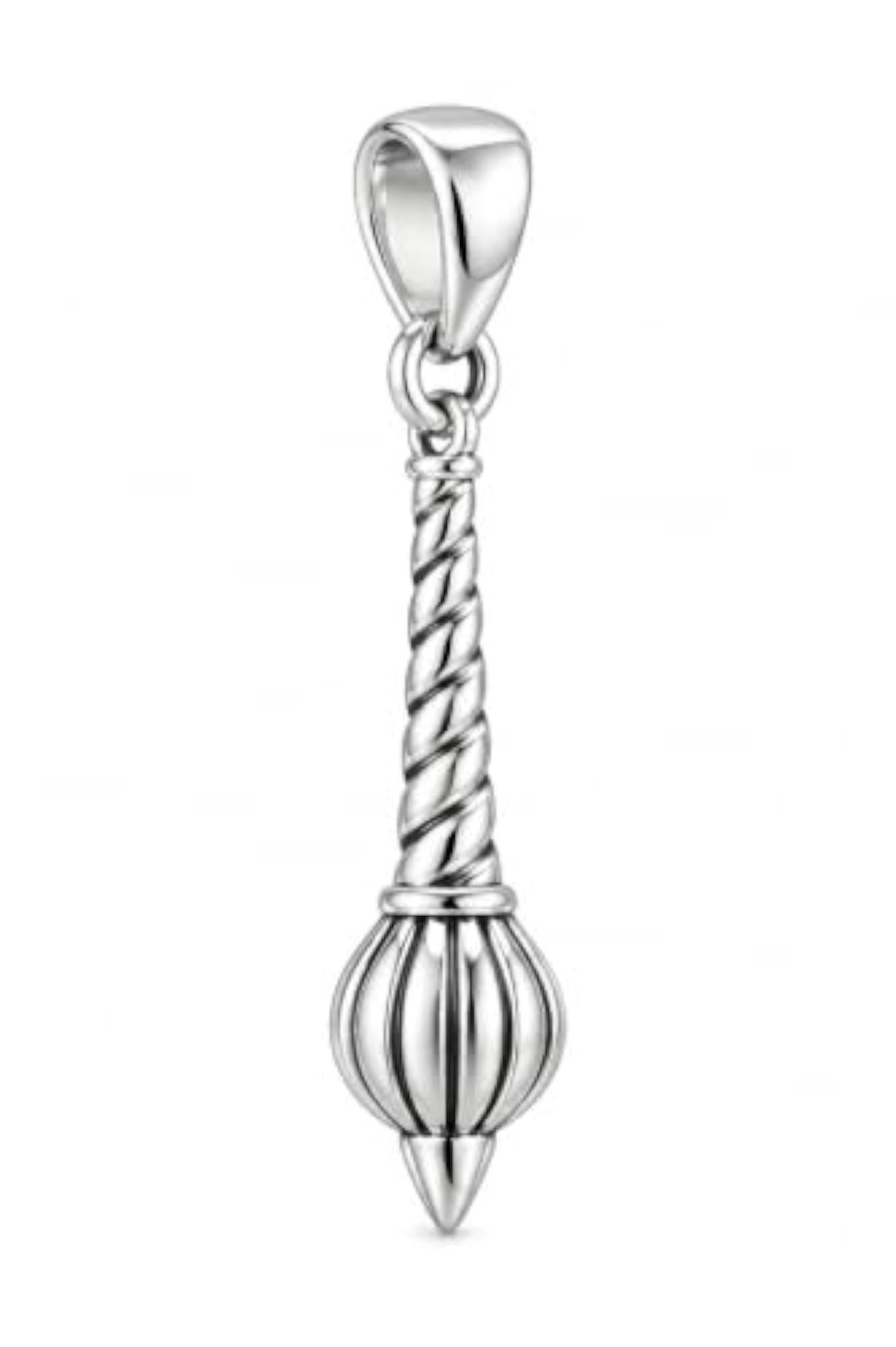 925 Sterling Silver Hanuman Gada Pendant, Religious Gift