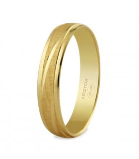 Alliance Mariage Or 9 carats ARGYOR Merry 4 mm taille 50 anneau de mariage