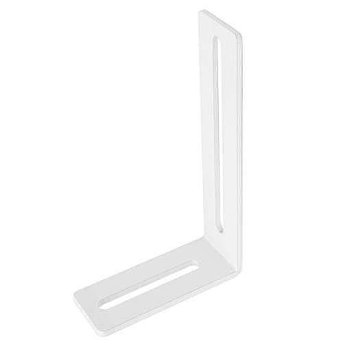 Eoere 10 Pcs 5½ Inch White Adjustable L-Shape Corner Brace With Slot thumb #3
