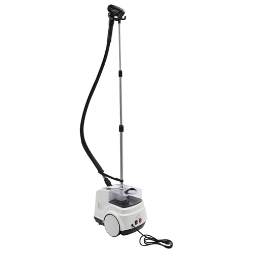 Professional Clothes Steamer,1500W Adjustable Steam Temperature Garment Steamer with Anti-dry Burning Function, 101.45Oz Clear Water Tank,45s Quickly Heating Time Fabric Steamer for Homes(White)