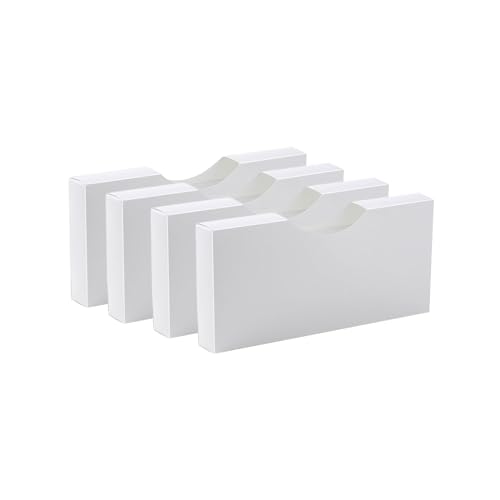 ゴミ袋 引き出し用 収納ケース キッチンホルダーシリーズ 保存袋用ホルダー 4個セット ホワイト レギュラー ポリ袋もスッキリ収納 オシャレ シンプル 便利 (L)