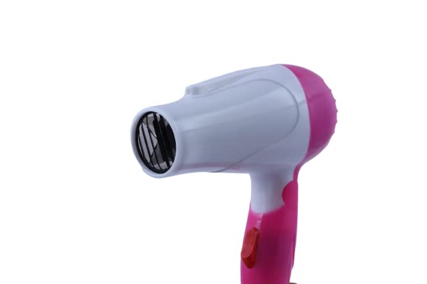 Arzet Nirvani Professional Dryer NV-1290 Hair Dryer With 2 Speed Control For WOMEN and MEN, Electric Foldable Hair Dryer 1000 Watts (Pink and White) - Image 4