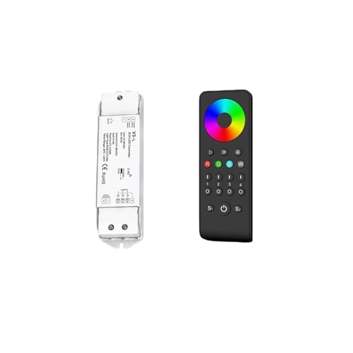 Contrôleur PWM RGB V3-L variateur de lumière pour bande LED 12V 24V et télécommande RS4