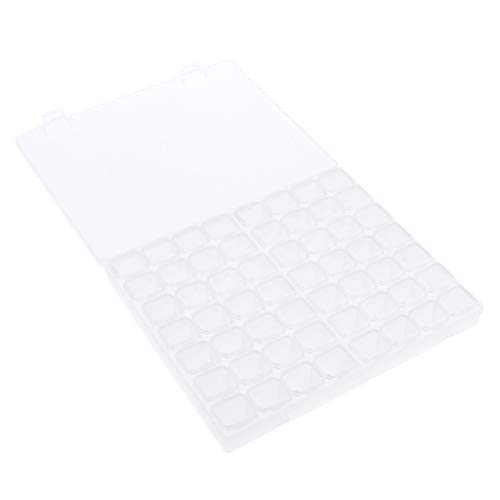 Newmind Nail Art Supply Caixa organizadora de armazenamento de strass para artesanato - 56 compartim
