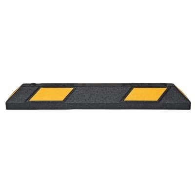 Image of Safe Industrial Park-Aid Wheel Stops - Driveway Markers, Wheel stoppers - 900mm x 150mm x 100mm (Black/Yellow)…