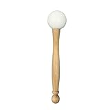 Rubber Mallet For Crystal Singing Bowls - Frosted Quartz Crystal Mallet - Sound Bowl Accessory