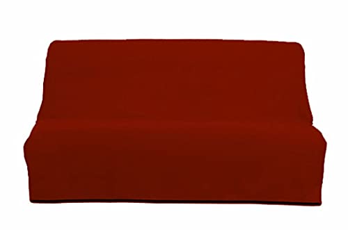 Soleil d'ocre, Panama Housse Clic-Clac en Coton Brique 190x204 cm