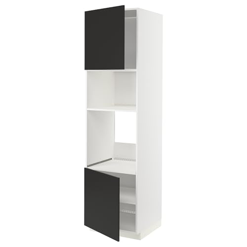 ProTuning HOMEMETOD Hi cb f horno/micro w 2 drs/estantes, blanco/Nickebo antracita mate, 60x60x220 cm