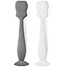 2 Pack Baby Diaper Cream Brush, Diaper Cream Spatula Applicator Silicone Baby Butt Paste Spatula for Babies, Newborn (Gray, White)
