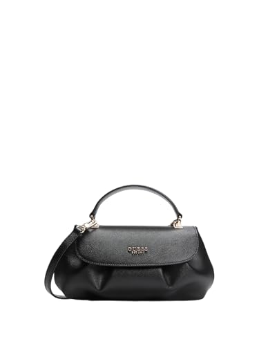 Sac GUESS Amorette rabat poignée supérieure pour femme noir