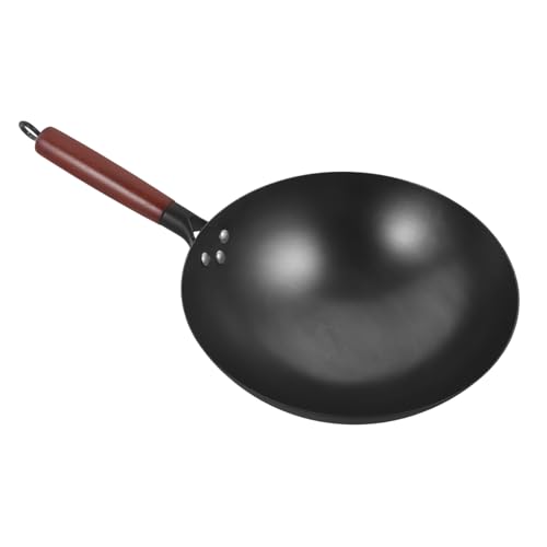 Wok con mango de madera para estufas inducción y eléctricas miniatura 1