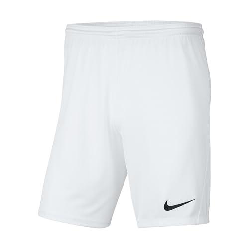Nike Jungen Y Nk Df Park Iii Nb K FuĂźballshorts, WeiĂź/Schwarz, M EU