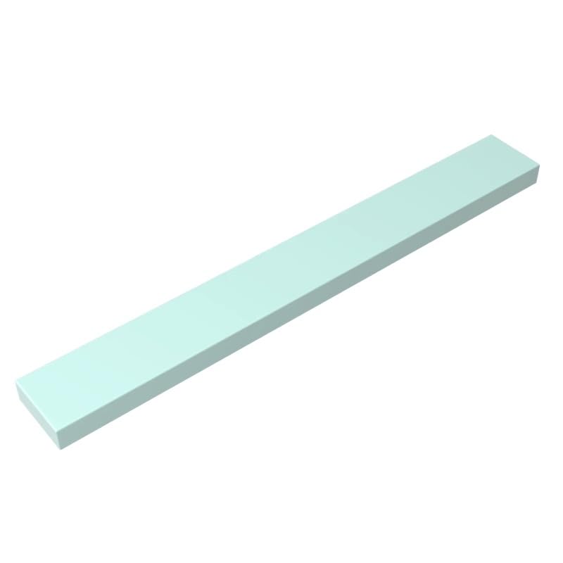 Gobricks 4162 Foundation Plate Tile 1x8 with Groove 50 Pieces GDS-565 Compatible with Lego Building Blocks Color:Light Aqua โ image 1