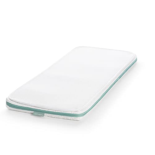 AEROSLEEP Safe Sleep Pack Ecolution - Colchón + Protector De Colchón Transpirable Para Mini Cuna Medida: 50 X 80 Cm, color Blanco, 90 x 40