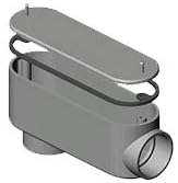 B00689 Type LB Conduit Body, 2-1/2 in Hub