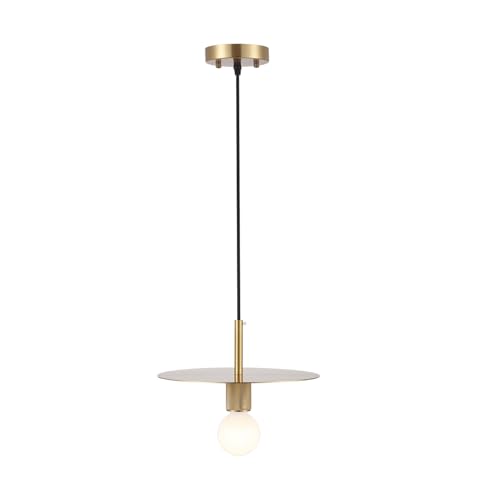 BYOLIIMA Modern Pendant Lighting Gold Farmhouse Pendant Light 11.81" Brushed