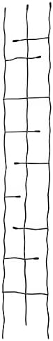 Panacea Forged Twig and Leaf Trellis Package, Black, 72" H – Set of 3 Metal Garden Trellises – Includes 1 Wide & 2 Narrow Decorative Trellises – Outdoor Plant Support for Climbing Flowers & Vines