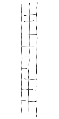 Panacea Forged Twig And Leaf Trellis Package, Black, 72" H #TOP4