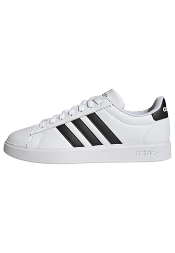 adidas Herren Grand Court 2.0 Shoes Sneaker, Cloud White/Core Black/Cloud White, 43 1/3 EU