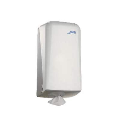 Image of Jofel Durable Wall Mounted Mini Centre feed Dispenser White Azur