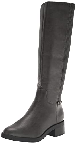 Lifestride Women's Bristol Tall Riding Boots Knee High, Stone Grey, 7.5 Wide #TOP16