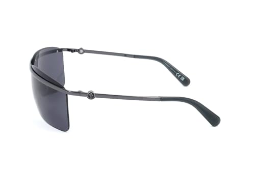Image of Moncler Sunglasses ML 0257 Niveler 08A Gunmetal, Black /Smoke