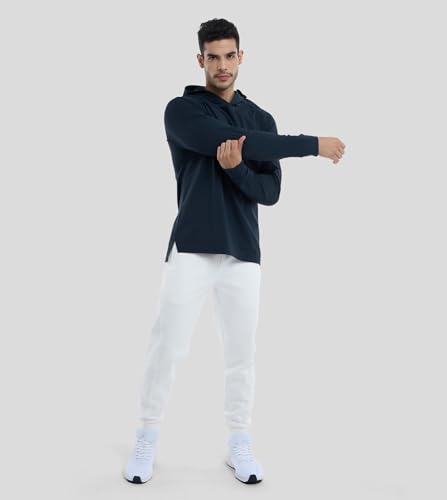 Fioboc Mens Hoodies Pullover Long Sleeve Gym Casual Fashion Sweatshirts Workout Quick Dry Lightweight Hooded Shirt4