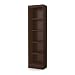 South Shore Axess Collection 5-Shelf Narrow Bookcase, Chocolate
