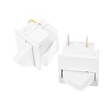 PEPLAYTAL 2 Stück Teiliges Kühlschrank Türlichtschalter Ersatzset Pin Fridge Door Switch Einfache Installation Kompatibel mit Meisten Kühlschrankmodellen für Effektive Lichtsteuerung