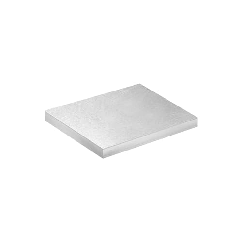 Dekora - Base per Torta in Cartone Rigido Quadrata Placcata Argento 25x25cm, Altezza 1,2cm - Perfetta per Feste, Compleanni e Anniversari