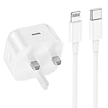 iPhone Charger Fast Charge, Apple 20W USB C Charging Plug and C to Lightning Cable 2m for iPhone 14/14 Pro/13/13 Pro Max/12/11/XR/XS/SE/iPad Pro/Airpods