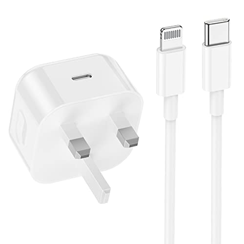 iPhone Charger Fast Charge Apple 20W USB C Charging Plug and C to Lightning Cable 2m for iPhone 14/14 Pro/13/13 Pro Max/12/11/XR/XS/SE/iPad Pro/Airpods